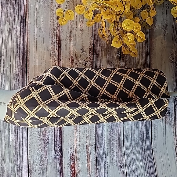 NWT CHARTER CLUB 3/4 SLEEVE BAMBOO PRINT KEYHOLE BEADED PULLOVER TOP - Picture 4 of 13